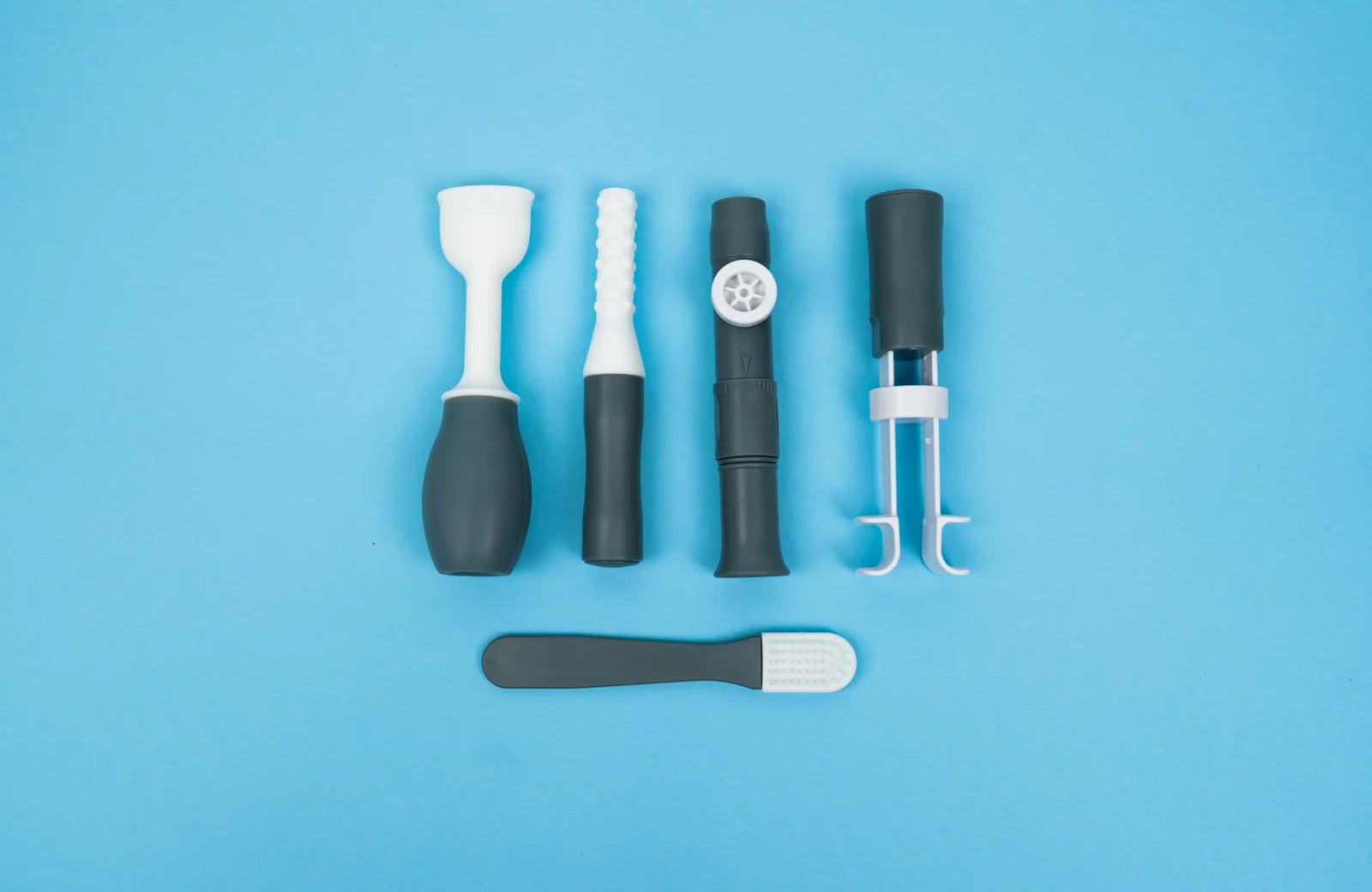 The five ZURA+ oral muscle training tools